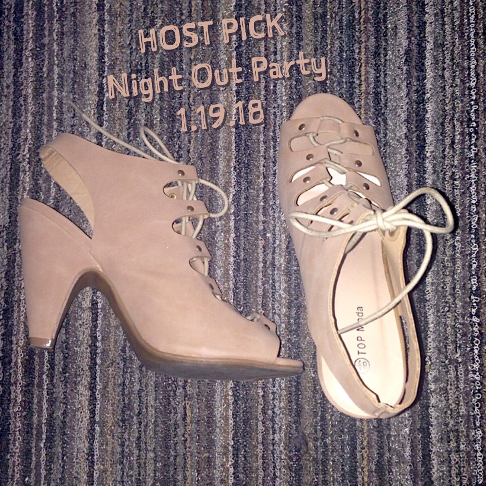NOT FOR SALE ATM! Taupe Cone Heels from Charlotte Russe